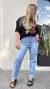 JEAN WIDE SAGE STRASS CELESTE - tienda online