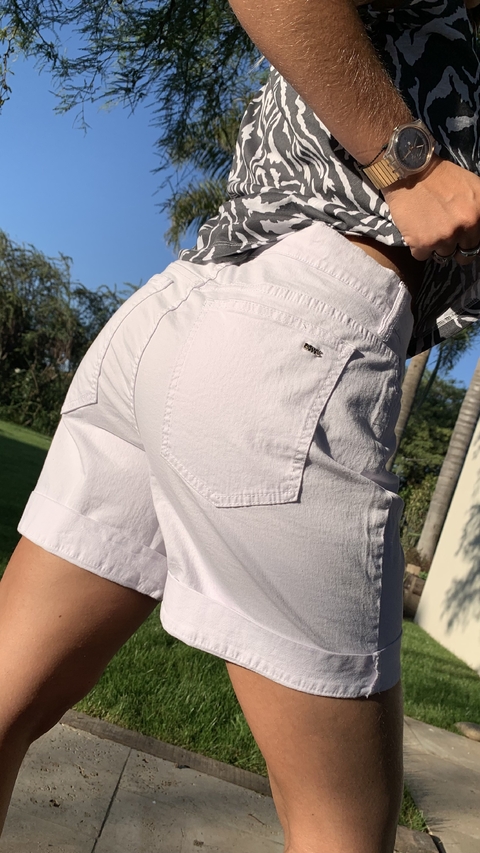 5-225 SHORT JEAN BLANCO - comprar online