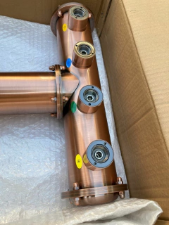 Pilón T de acero para 4 canillas Talos COBRE en internet