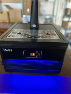 Imagen de Chopera Eléctrica Talos Pilón negro cobra 2 canillas