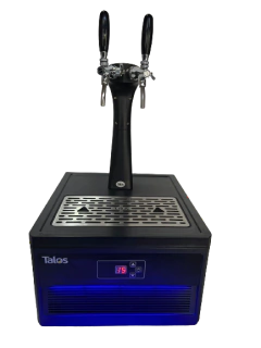 Chopera Eléctrica Talos Pilón negro cobra 2 canillas