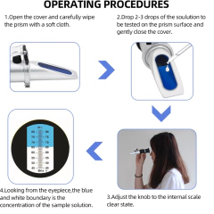 Refractómetro Medidor De Mermeladas Y Dulces 45 - 82 % Brix - BREWERY SUPPLIES