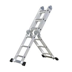 Imagen de Escalera de aluminio plegable 12 escalones 3.5 metros