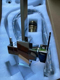 Grifo De Cocina Monocomando Con Llave Para Purificador 7607 Acero inoxidable