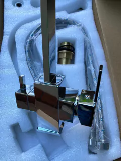 Grifo De Cocina Monocomando Con Llave Para Purificador 7607 Acero inoxidable