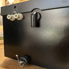 Chopera Eléctrica Talos Pilón negro cobra 2 canillas - tienda online