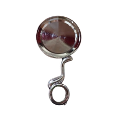 Portalogo circular acero alto