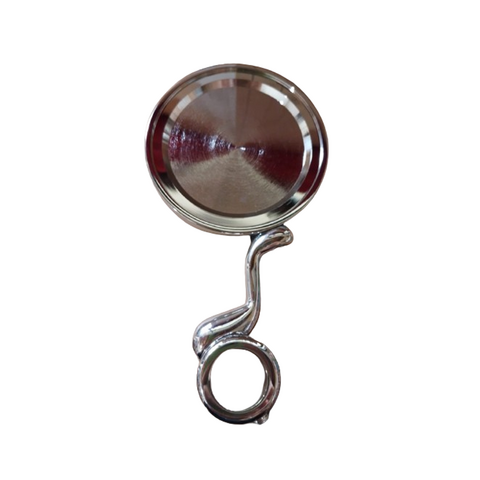 Portalogo circular acero alto