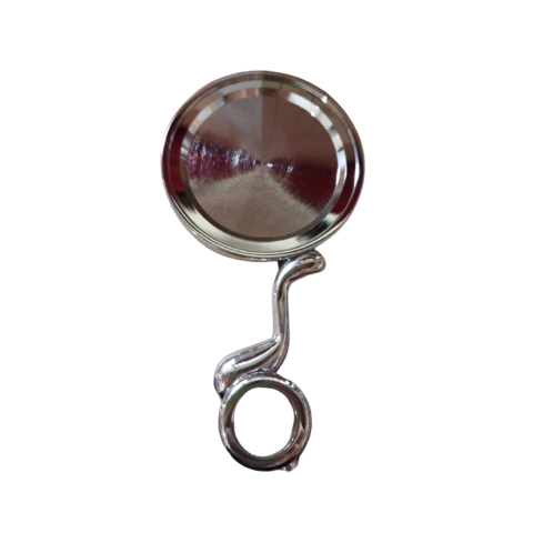 Portalogo circular acero alto