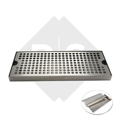 Bandeja acero 40 x 15 x 2,5 cm.