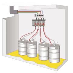 Kegtron wireless keg monitor proKT220 2 Lineas WiFi en internet