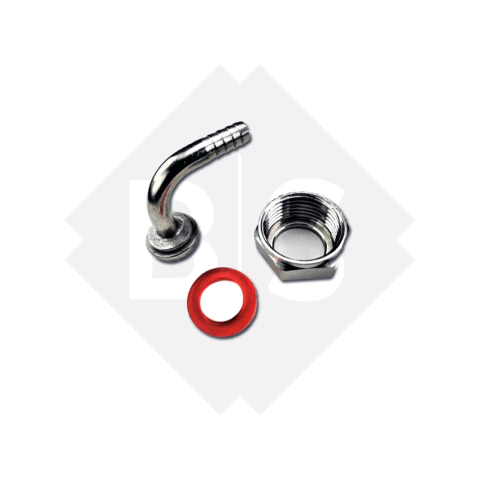 Espiga curva 3/8 + tuerca 5/8 + orring - comprar online