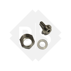 Espiga Recta + Tuerca + Oring