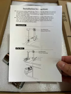 Grifo De Cocina Monocomando Con Llave Para Purificador 7605 Acero inoxidable