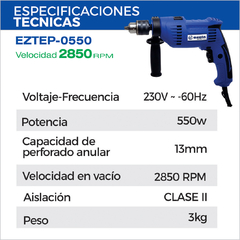 Taladro eléctrico percutor Ezeta - comprar online