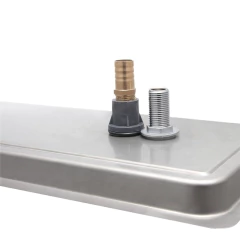 Bandeja de acero con Rinser con desagote ideal para empotrar - comprar online