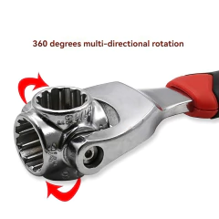 llave universal 48 en 1 360 grados de 8 a 19 mm.
