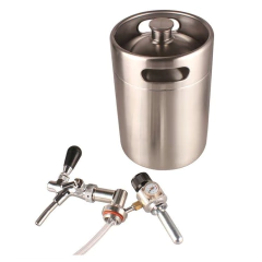 Mini Keg 5 litros con canilla doble acción