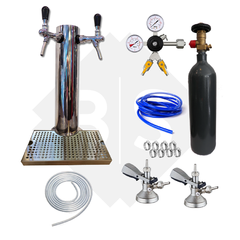 KIT PARA 2 LÍNEAS DE CERVEZA PILÓN TORRE ACERO