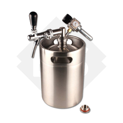 kit Mini Keg 5 litros + sistema + garrafa con pico drago en internet