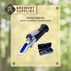 Refractometro Rango: 0-32 % Brix | 1.000 - 1.130 SG CERVEZA - tienda online