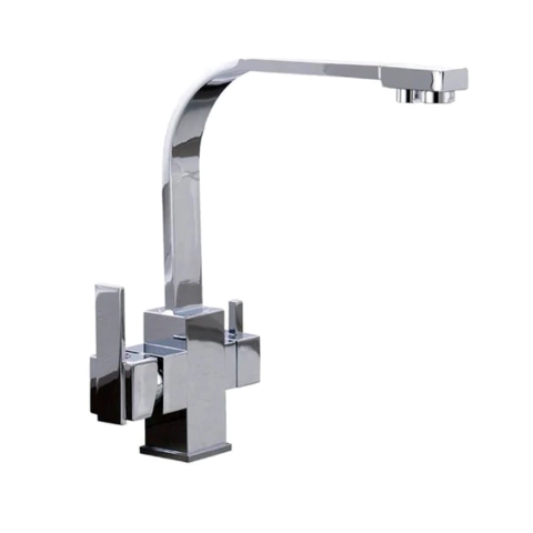 Grifo De Cocina Monocomando Con Llave Para Purificador 7607 Acero inoxidable