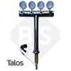 Pilón Talos T Acero Inoxidable Para 4 Canillas Con Led