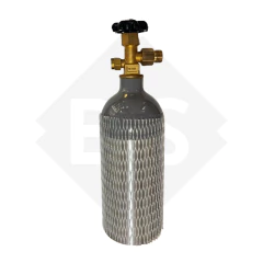 TUBO DE CO2 1KG ALUMINIO + NIPLE H 1/2 A 21.8 M - comprar online