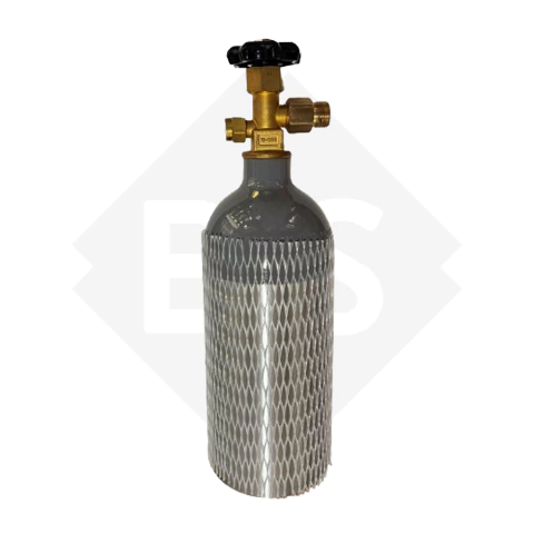 TUBO DE CO2 1KG ALUMINIO + NIPLE H 1/2 A 21.8 M - comprar online