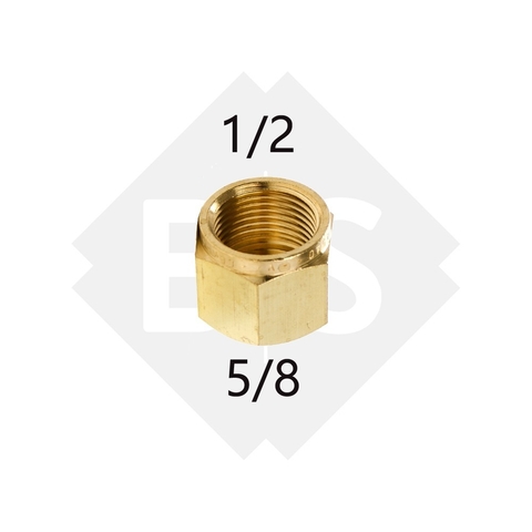 Niple Hembra 5/8 a Hembra 1/2