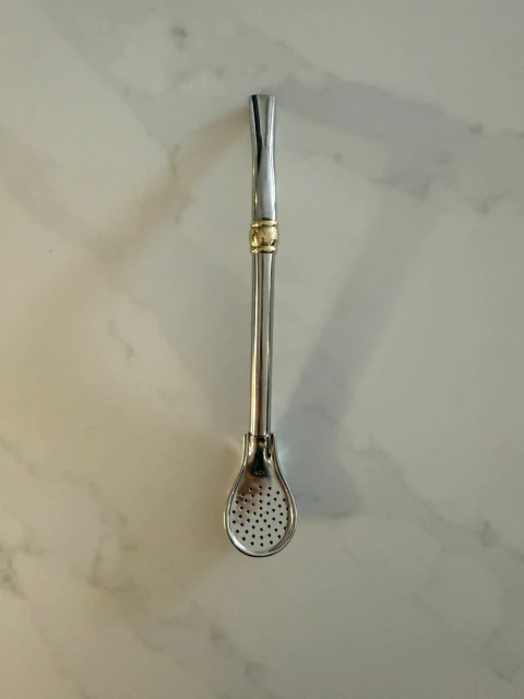 BOMBILLA SEMI RECTA DE ACERO - comprar online
