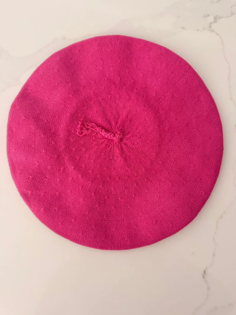 BOINA DE HILO FUCSIA 30 CM - comprar online