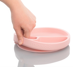 Plato De Silicona Antideslizante - Rosa