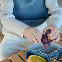 Babero de Silicona Flex Bib - Azul Petroleo - TENTA Market
