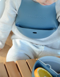 Babero de Silicona Flex Bib - Azul Petroleo en internet