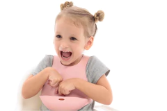 Babero de Silicona Flex Bib - Rosa - tienda online
