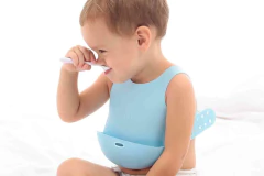 Babero de Silicona Flex Bib - Celeste