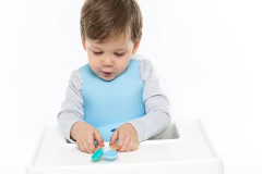Babero de Silicona Flex Bib - Celeste - tienda online
