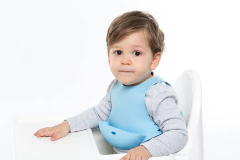 Babero de Silicona Flex Bib - Celeste - TENTA Market