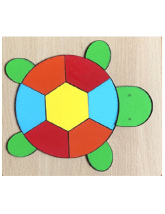 Rompecabezas de Encastre Tortuga