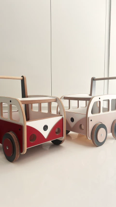 Carrito de Arrastre - Combi Roja - tienda online
