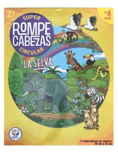 Rompecabezas Circular Madera: La Selva (2 unidades)