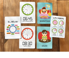 Juego De Cartas Con Libro De Actividades: Mi Rutina y La Hora