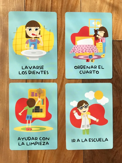 Juego De Cartas Con Libro De Actividades: Mi Rutina y La Hora - comprar online