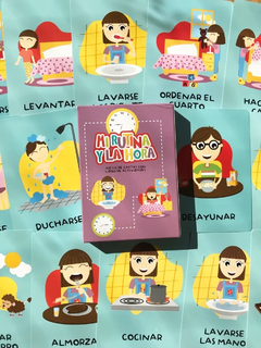 Juego De Cartas Con Libro De Actividades: Mi Rutina y La Hora - TENTA Market