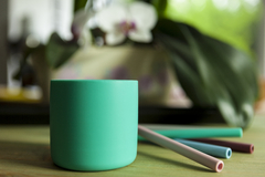 Vaso de Silicona Mini Cup - Verde Agua - TENTA Market