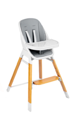 SILLA DE COMER 2 EN 1 - GRIS