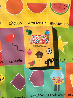 Juego De Cartas Con Libro De Actividades: Formas y Colores