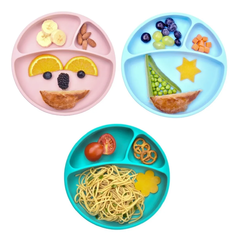 Plato De Silicona Antideslizante - Verde - tienda online