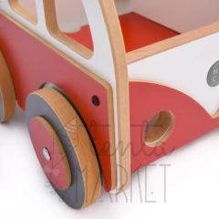 Carrito de Arrastre - Combi Roja